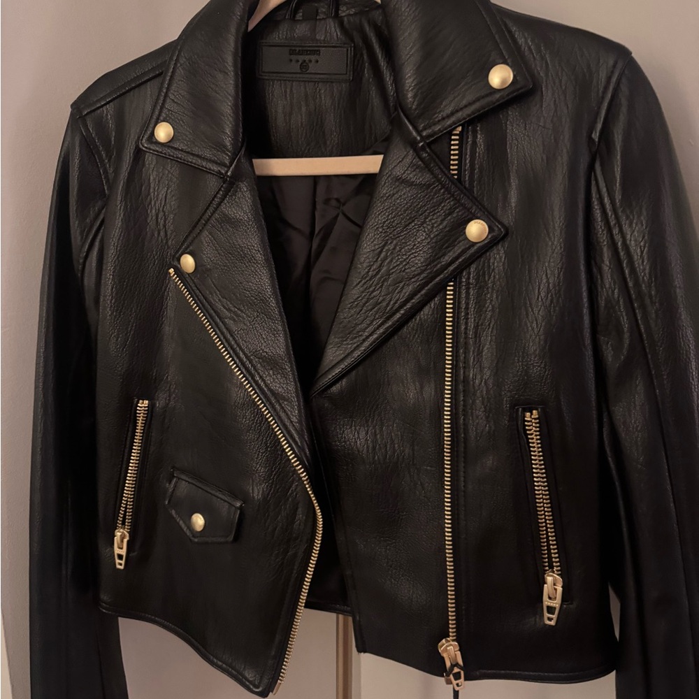 Black Leather Biker Jacket